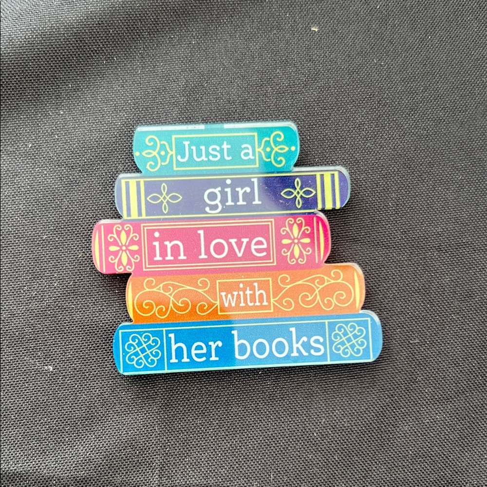 Colorful Book-Themed Magnet
